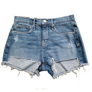 Good American Jean Shorts Womens 2 Cut Off Denim Cowgirl Country Timeless Casual